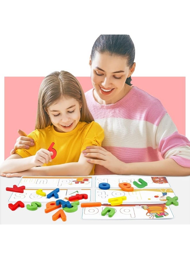 Learning Educational Toys and Gift for 3 4 5 6 Years Old Boys & Girls - See & Spell Matching Letter Game for Preschool Kids Learning Resources - STEM Educational Toys for Toddler Learning Activities