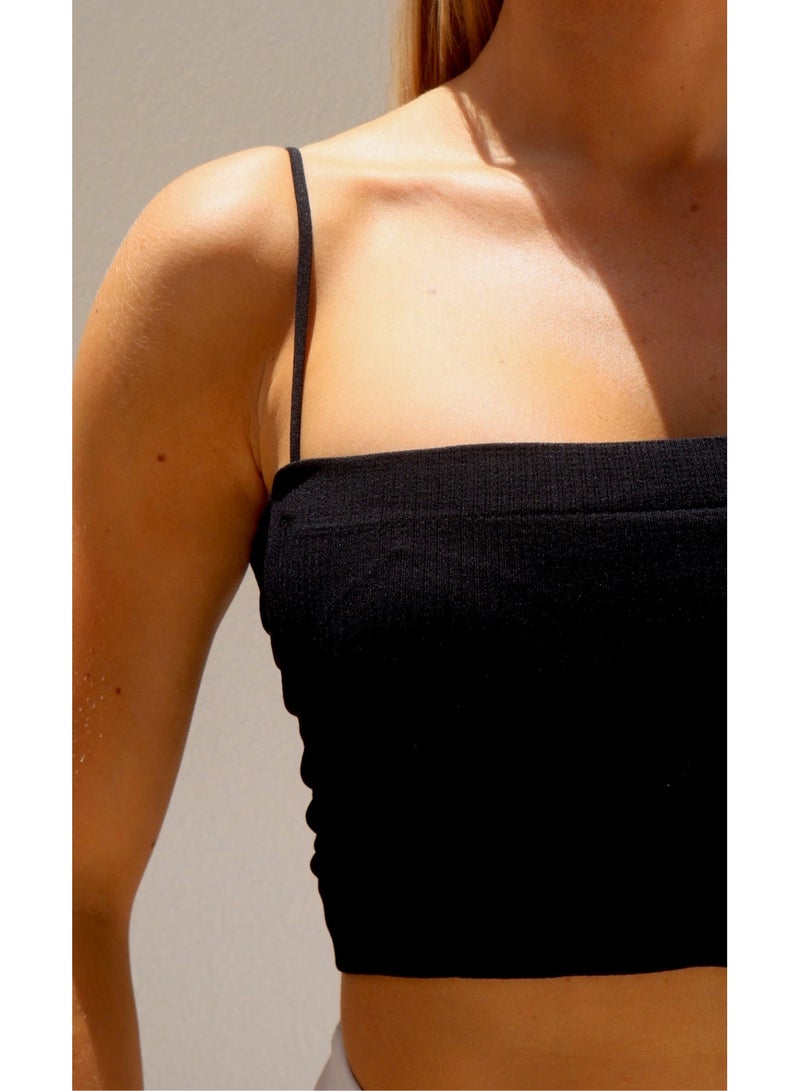 Katrina Crop Top - Black