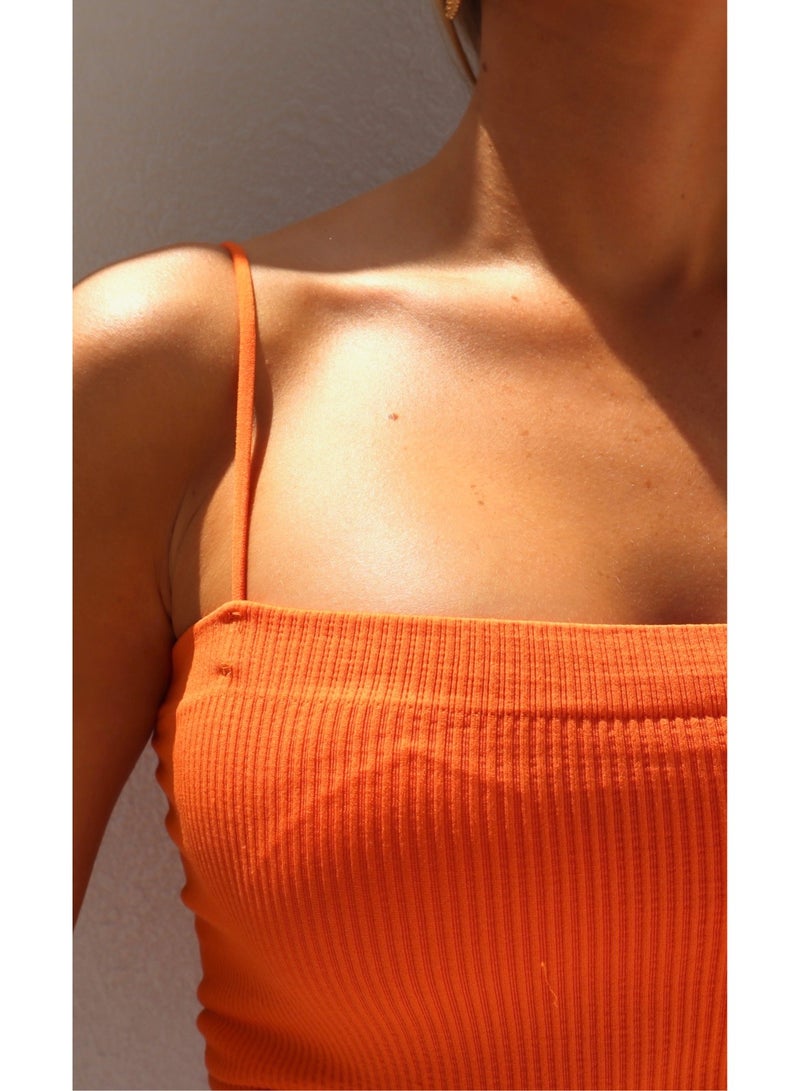 Katrina Crop Top - Orange