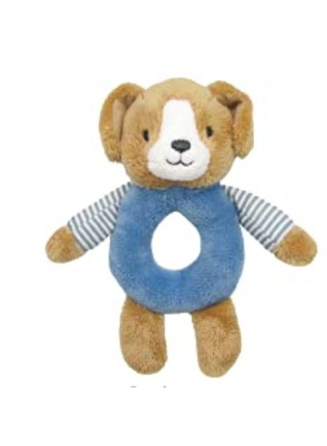 Carterâ€™s Puppy Ring Rattle, Plush Toy for Babies