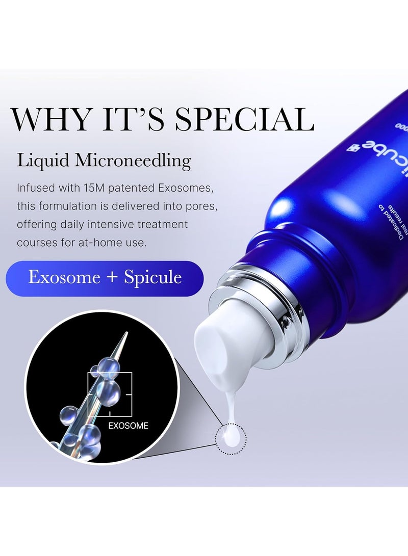 Zero Exosome Shot 2000 PPM Spicule Facial Serum Liquid Skin Booster Serum Exosome AHA BHA PHA Pore Minimizer Dead Skin Cells Improvement Korean Skin Care 1.01 fl.oz