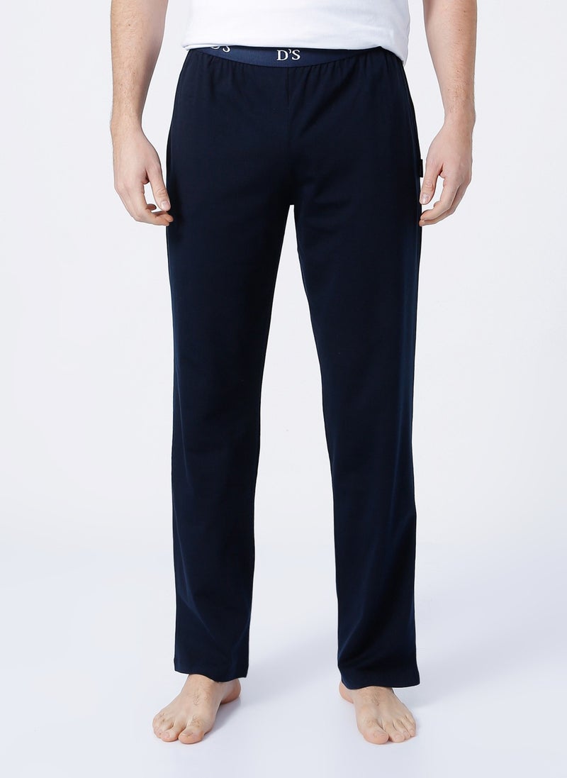 D'S Groom Normal Waist Navy Blue Men's Pajama Bottom