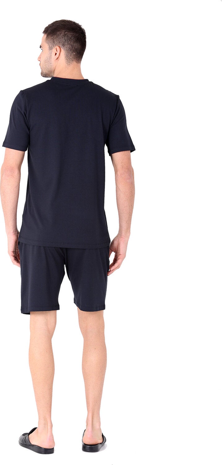 Ds Damat Shorts Pajamas Set Navy Blue