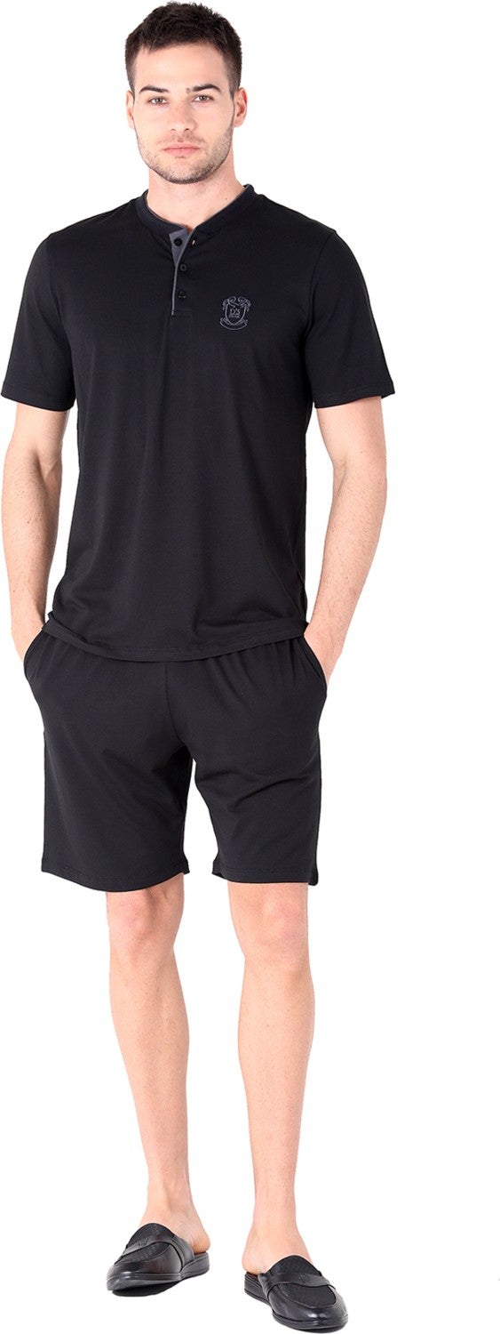 Ds Damat Shorts Pajamas Set Black