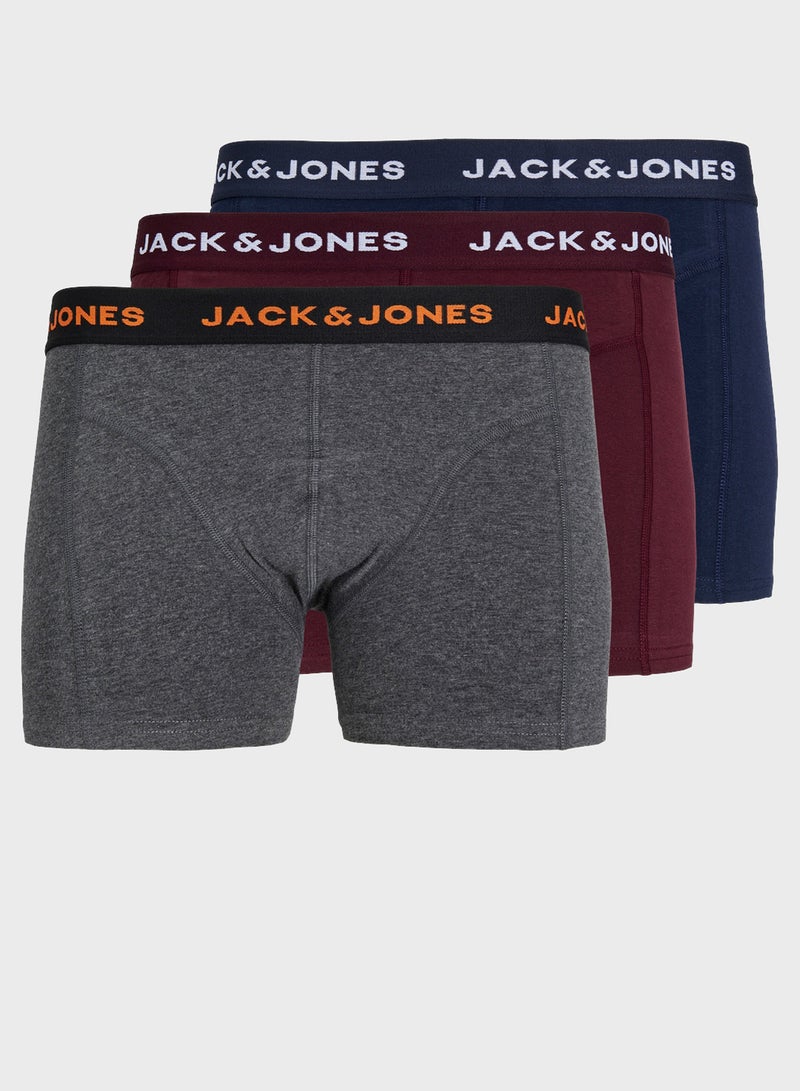 3 Pack Logo Band Trunks