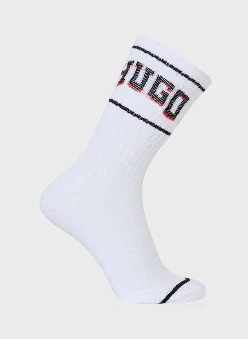 3 Pack Logo Socks