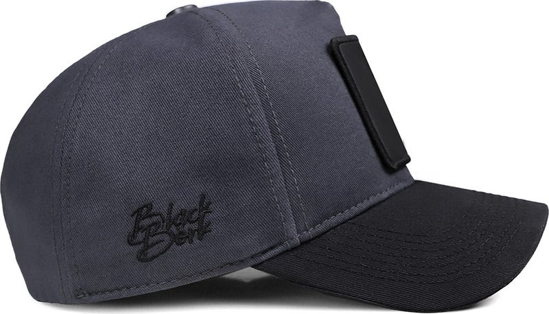 Black Bork Black Bork V1 Baseball Number 7 - 5 Code Logo Black Peaked Anthracite Hat (Cap)