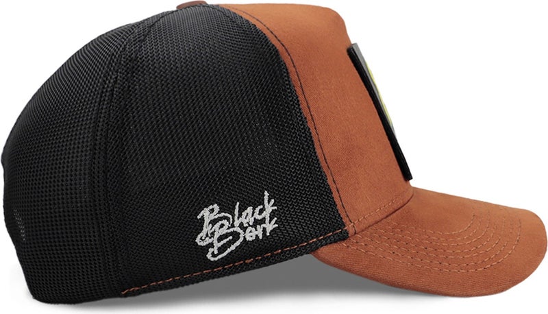 Blackbörk V1 Trucker Never Settle - 1 Camel-Black Hat (Cap) with Code Logo