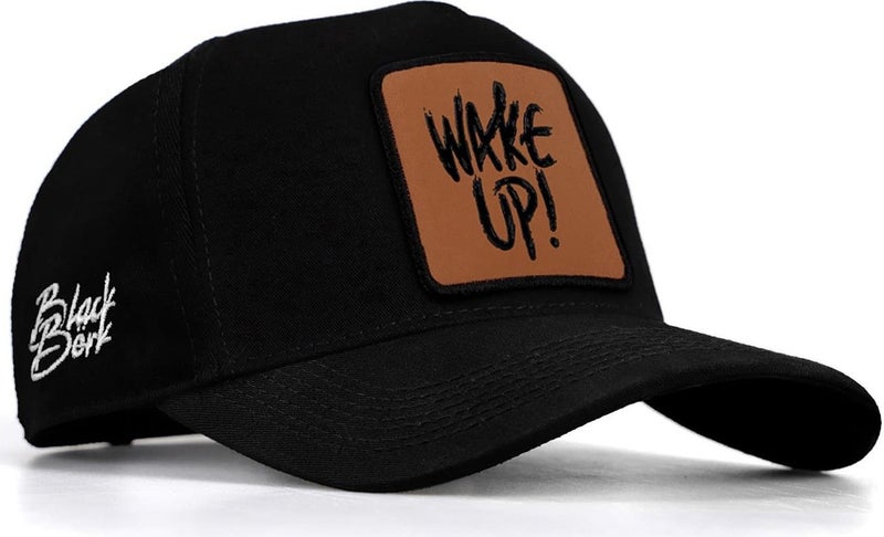 V1 Baseball Wake Up - Black Cap with 2 Code Logo