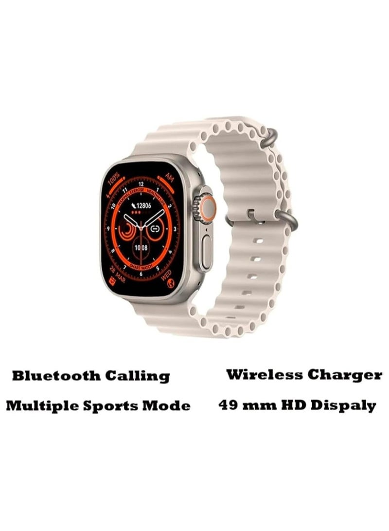 modio U9 Ultra Max Smart Watch 2.02inch With A Full Screen Works With The Android And IOS System Is Responsive Wireless Charging And Supports GPS With 7 Bracelets