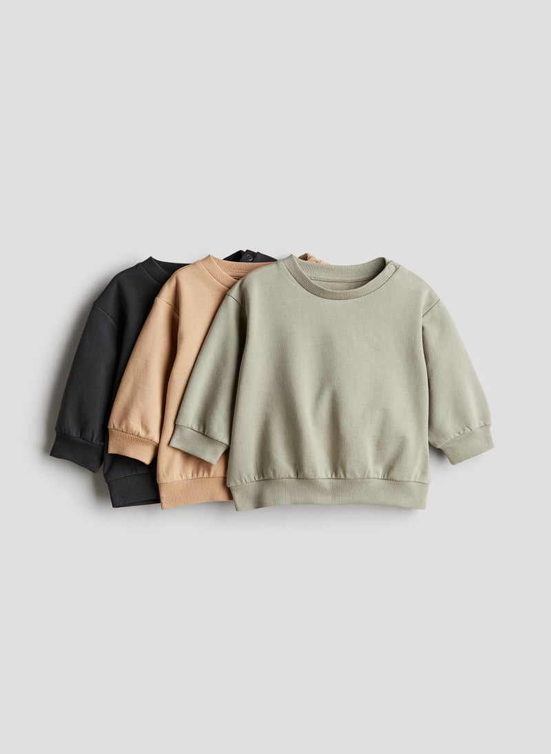 3-Pack Cotton Sweatshirts