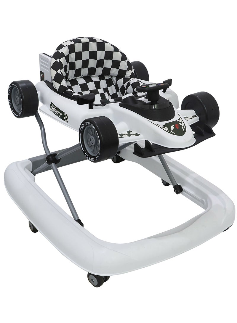 Race Car Shape Baby Walker With Music And Educational Board