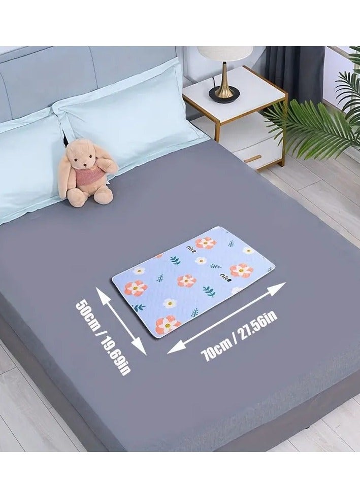 Cartoon Pattern Non-slip Mattress, Reusable Waterproof Urine Pad Assorted Color