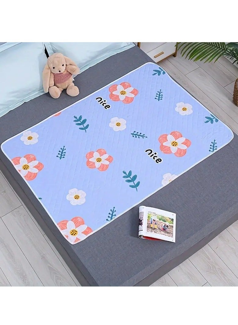 Cartoon Pattern Non-slip Mattress, Reusable Waterproof Urine Pad Assorted Color