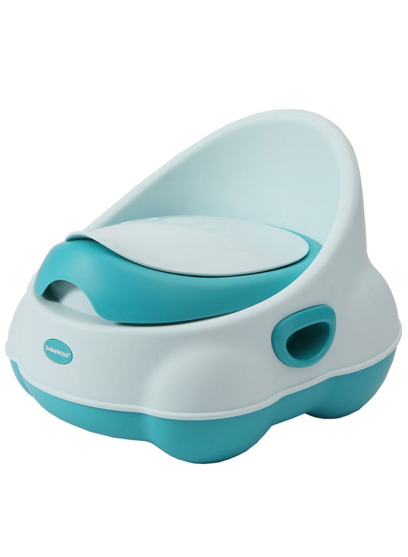 Baby Potty Training Chair with Comfortable Backrest, Removable Bowl, Non-Slip Base, Lightweight Design for Kids - Blue