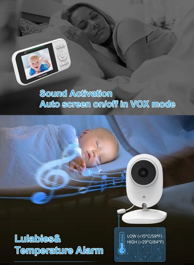 Wireless Two-Way Audio Night Vision Baby Monitor Camera With Audio Long Range Baby Monitor