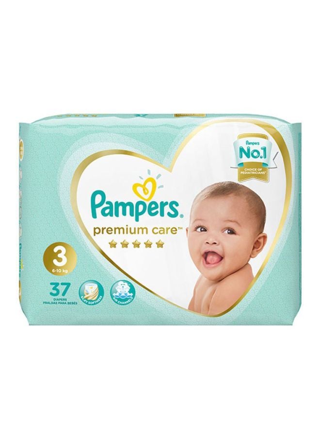 Premium Care Diapers Size 3, Midi, 6-10 Kg, 37 Count