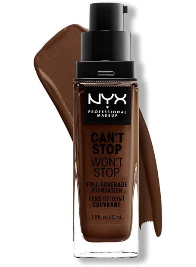 Can't Stop Won't Stop Full Coverage Foundation Deep Espresso