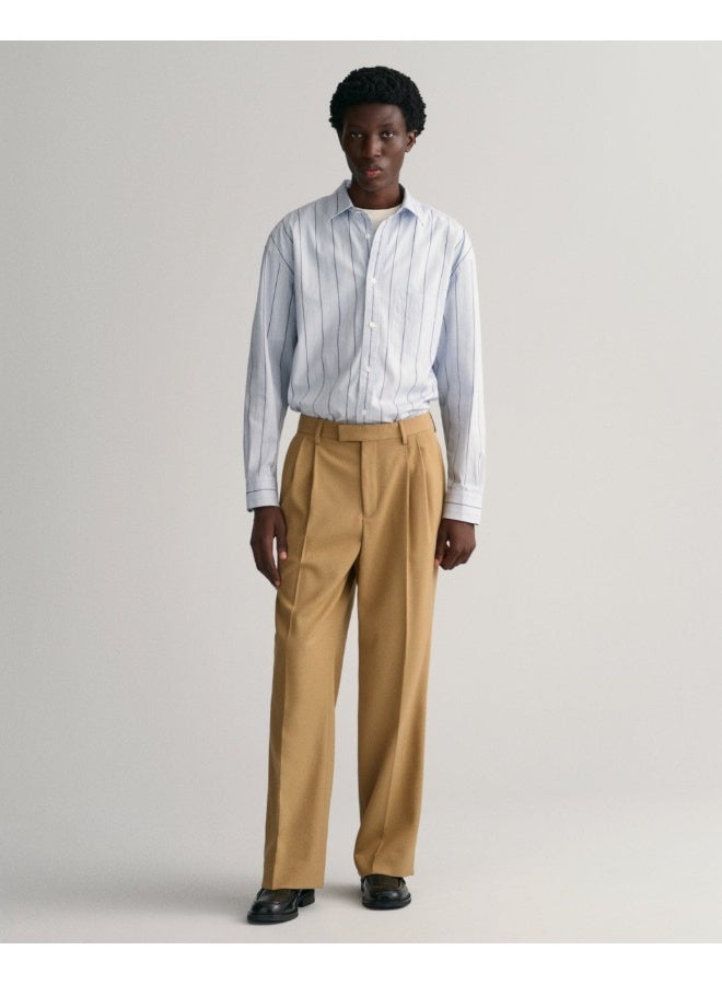 Gant Wide Leg Pleated Pants