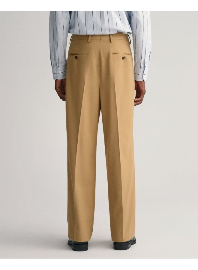 Gant Wide Leg Pleated Pants