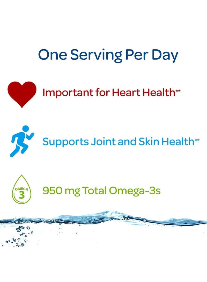 Omega 3 Fish Oil 1400 Mg  Triple Strength Softgels 60 S Puritans Pride