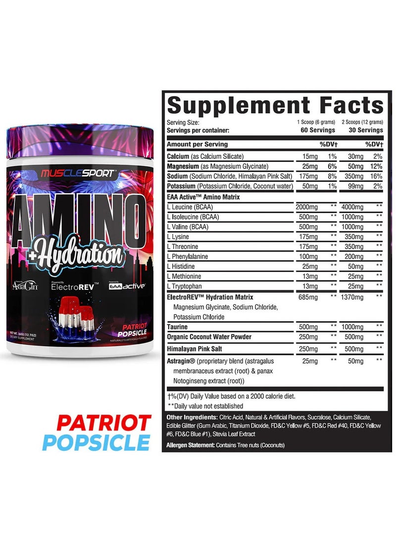 MUSCLESPORT AMINO+HYDRATION PATROIT POPSICLE