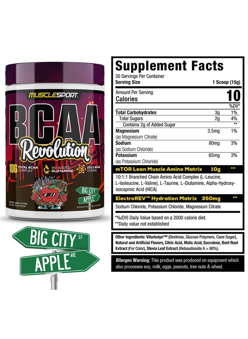 MUSCLESPORT BCAA BIG CITY APPLE