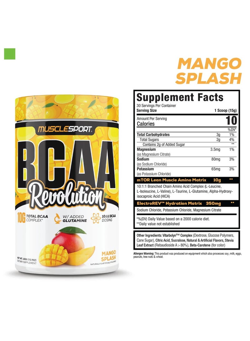 MUSCLESPORT BCAA MANGO SPLASH