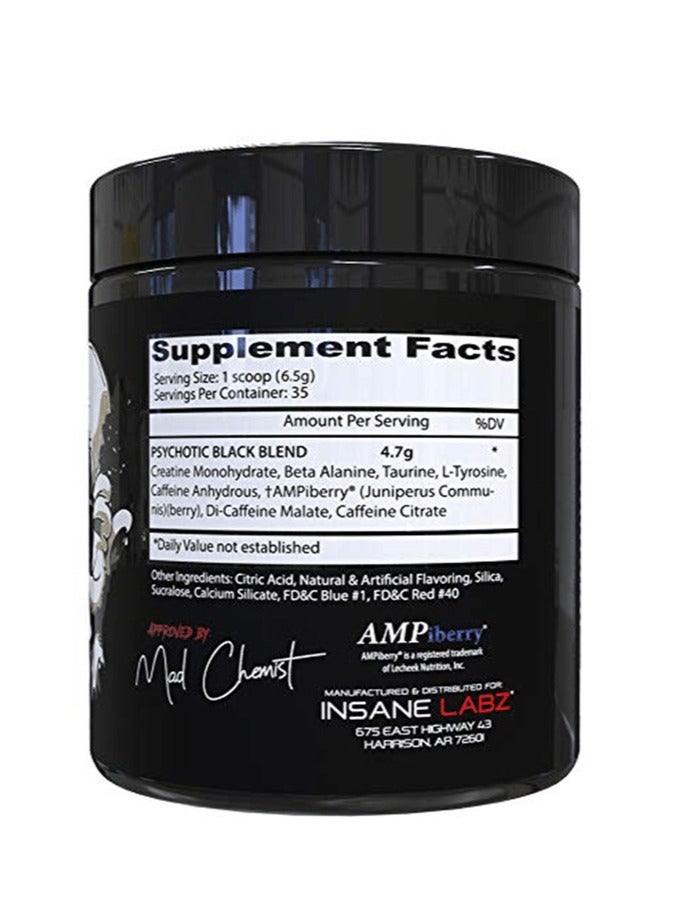 Psychotic Mid Stimulant Black Edition Pre Workout Powder Grape