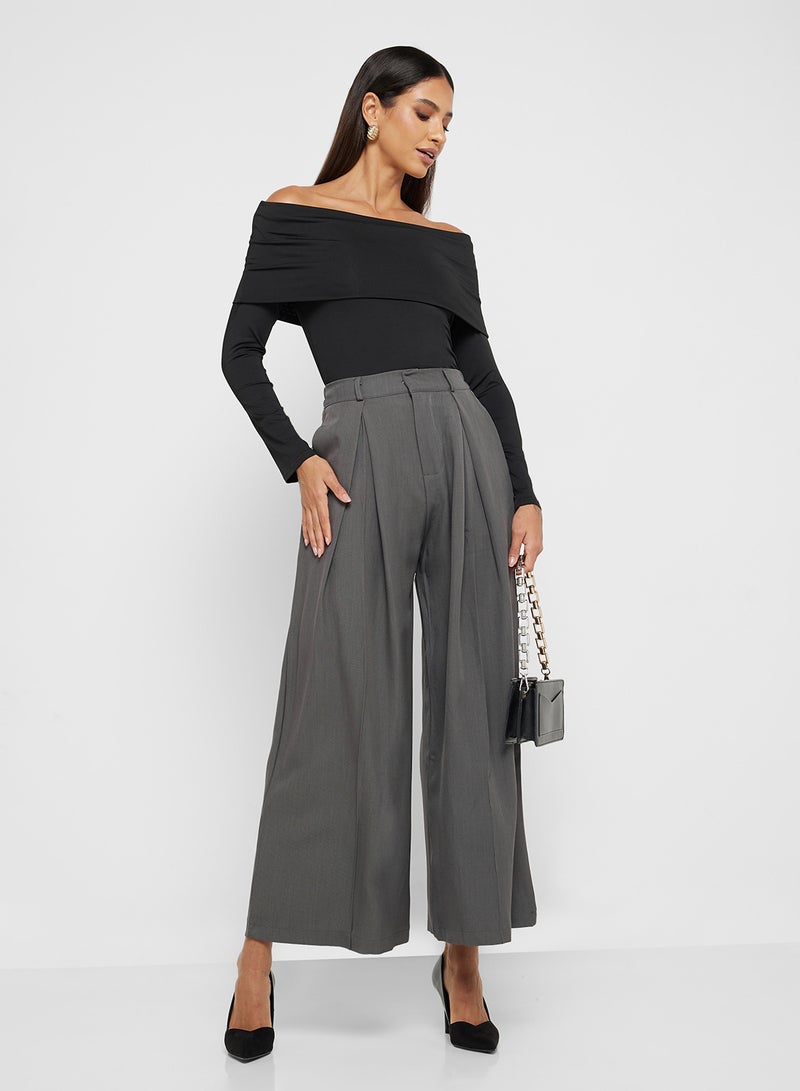 High Waist Wide Leg Pants