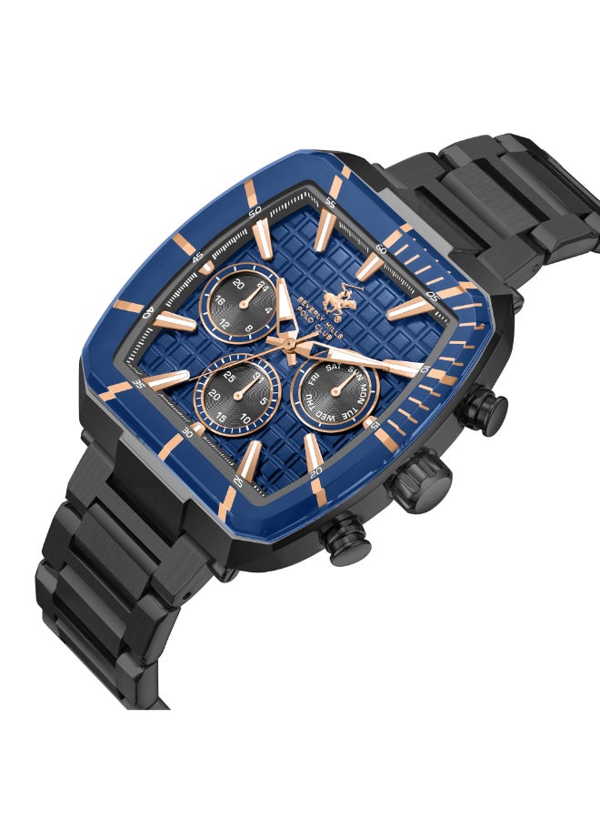 BEVERLY HILLS POLO CLUB Men's Multi Function Blue Dial Watch - BP3658X.090