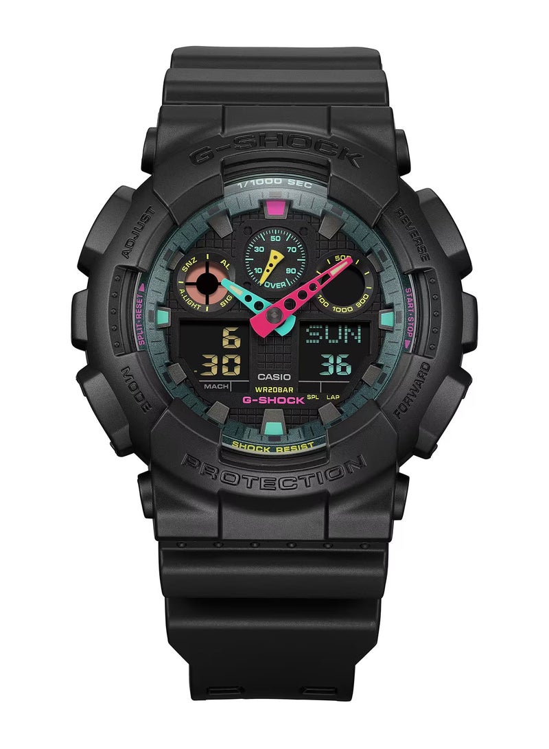 Analog+Digital Resin Band Watch GA-100MF-1A