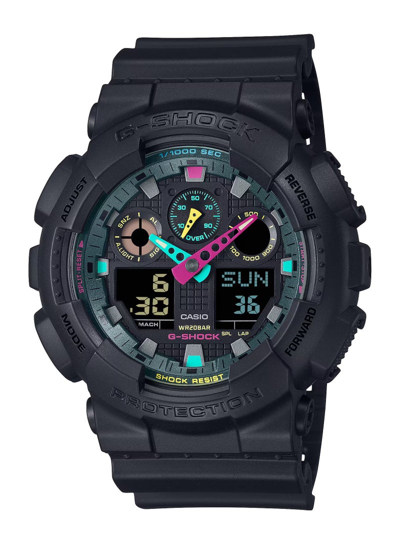 Analog+Digital Resin Band Watch GA-100MF-1A