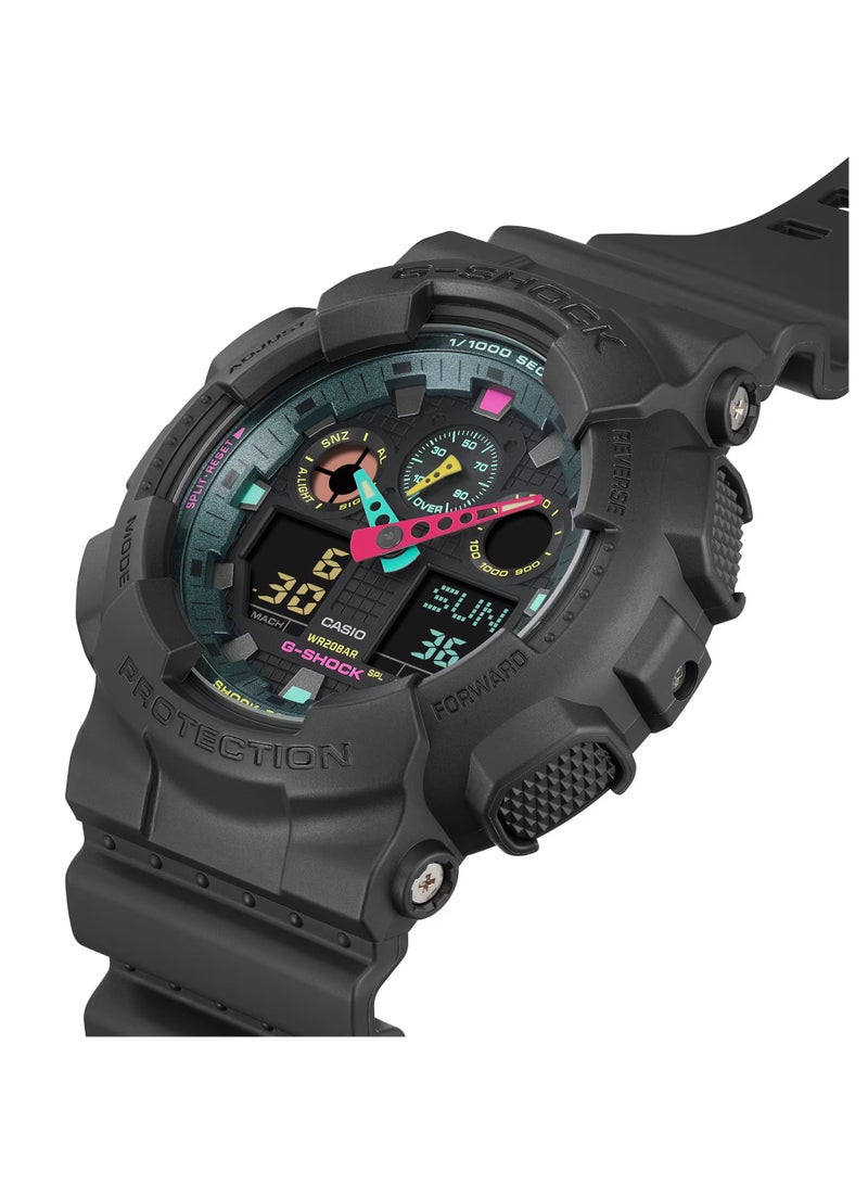 Analog+Digital Resin Band Watch GA-100MF-1A