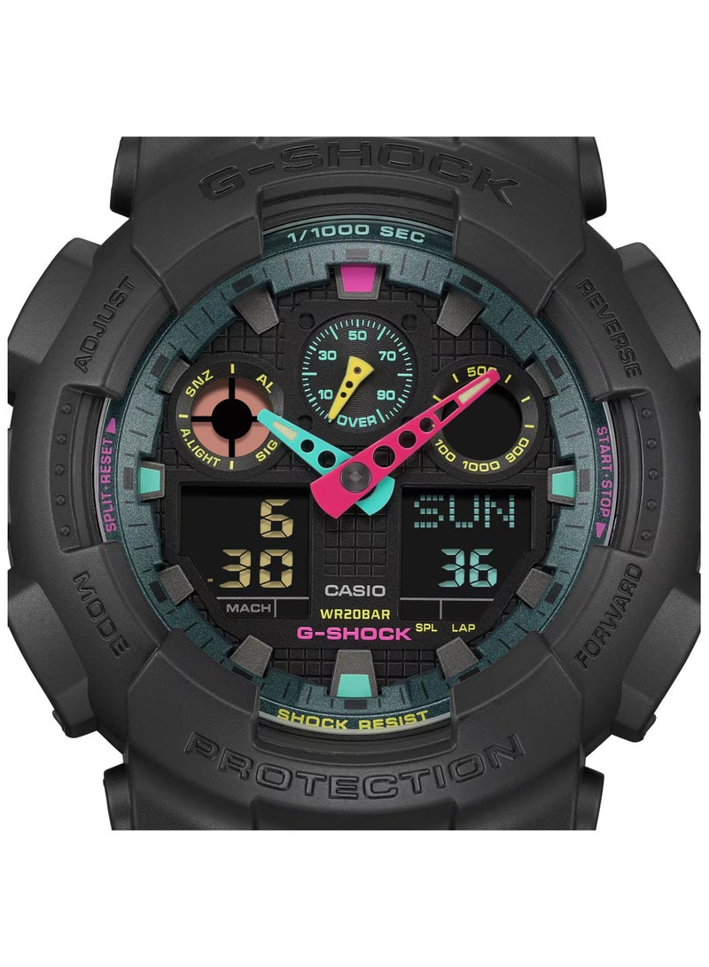 Analog+Digital Resin Band Watch GA-100MF-1A