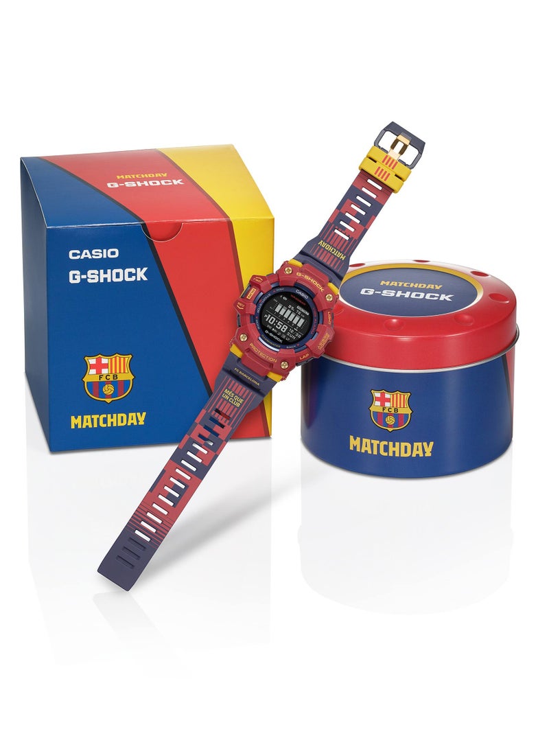 Digital Bluetooth FC Barcelona Matchday Collaboration Model Watch GBD-100BAR-4DR