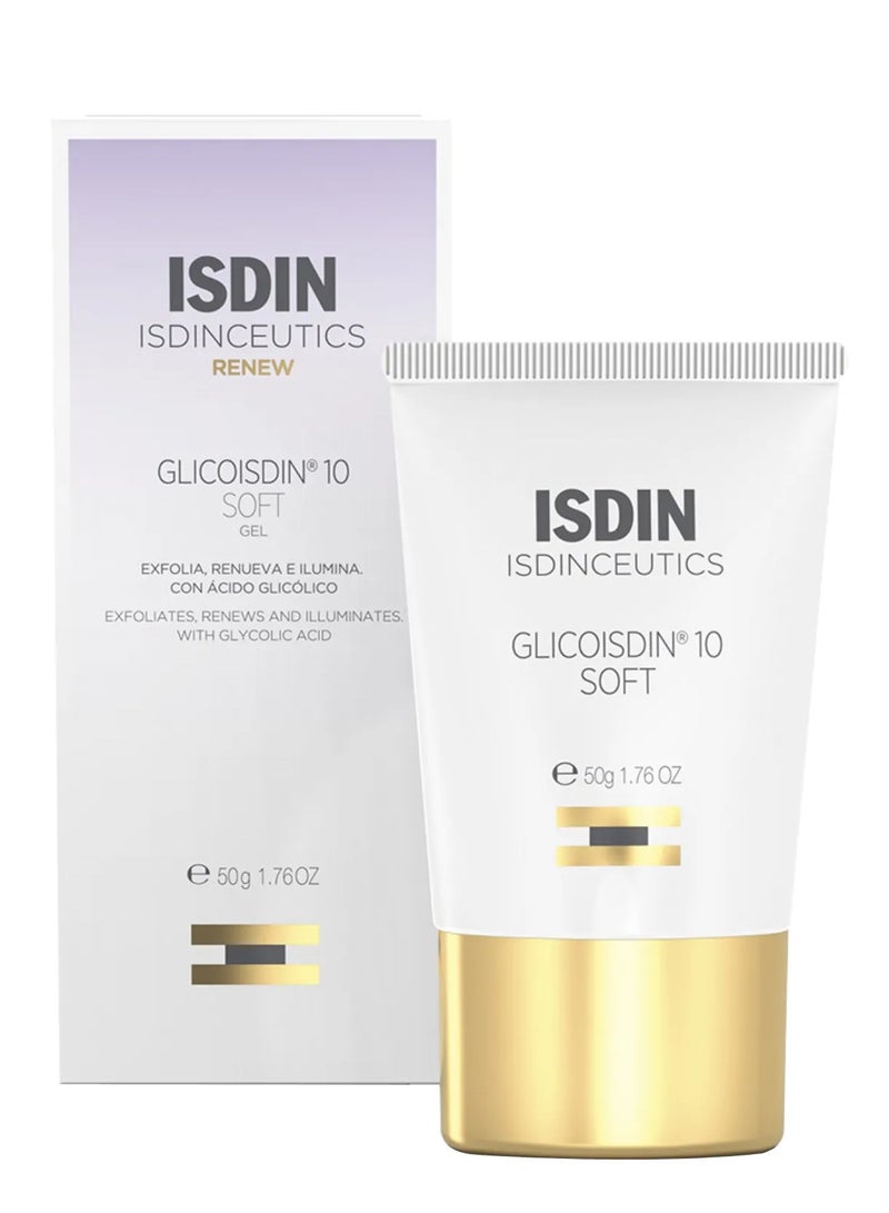 Glicoisdin 10 Soft Facial Gel Anti Wrinkle Fine Lines and Blemish Stimulate Collagen 50gram