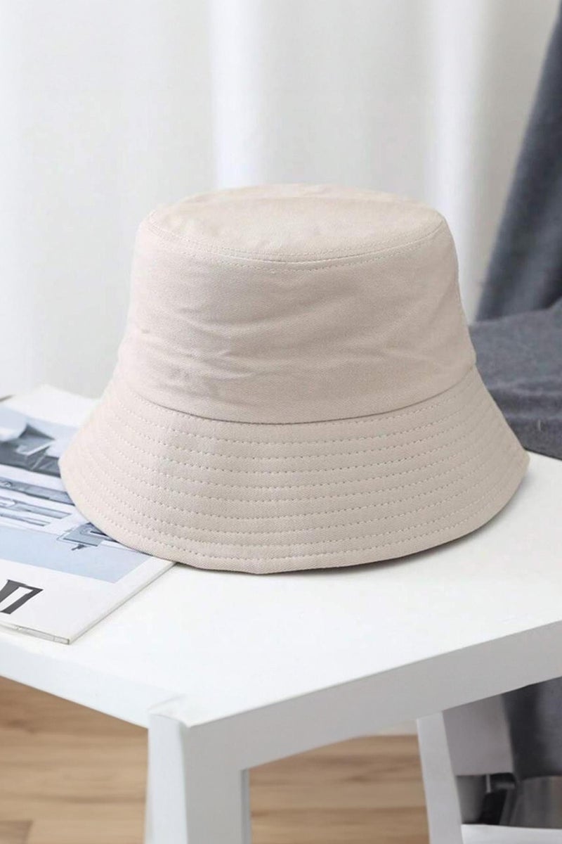 Unisex Beige Bucket Hat