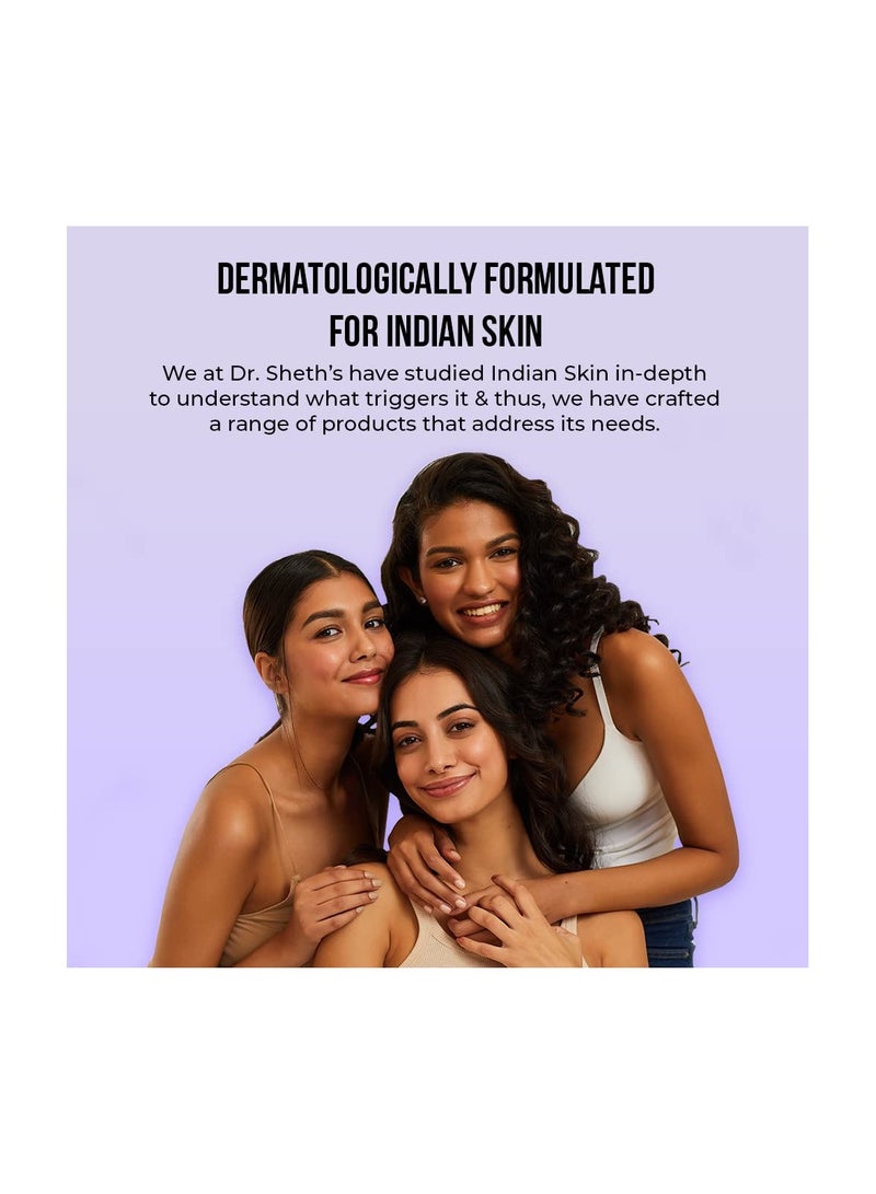 Dr. Sheth's Kesar & Kojic Acid Sunscreen For All Skin Types Spf 50 Pa++++ For Pigtation-Free Skin | No White Cast And Light Weight For Daily Moisturization- 50G, Pack Of 1