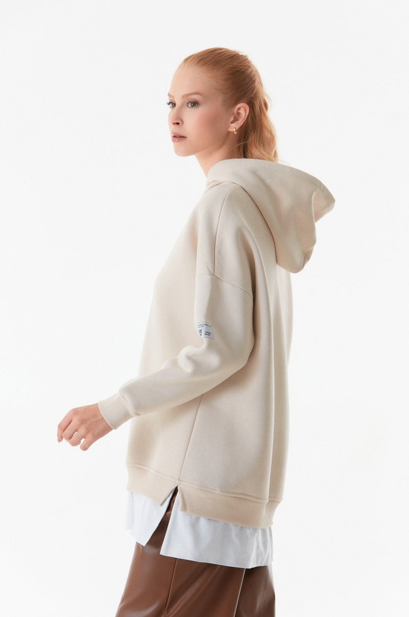 Basic Hooded Oversize Sweatshirt