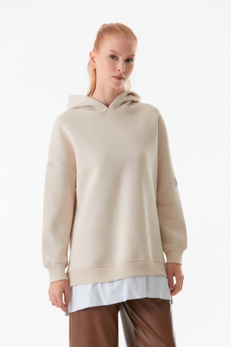 Basic Hooded Oversize Sweatshirt