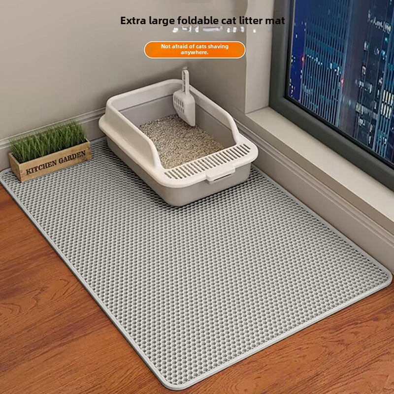 Extra Large EVA Cat Litter Mat Double Layer 75*55CM [Cross-border Hot Selling]]