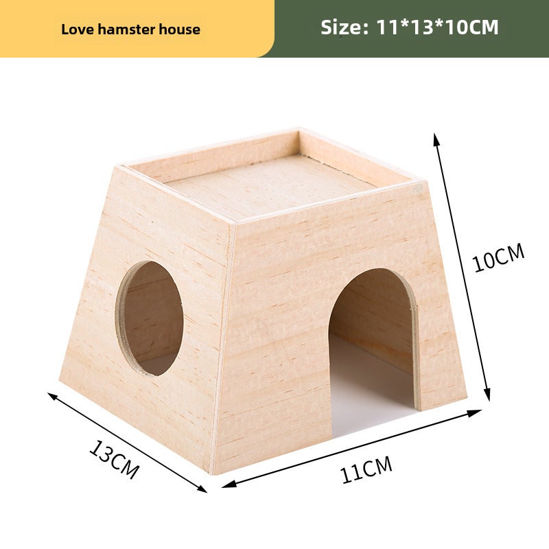 Hamster Apple Branch Fence Landscaping Toy Climbing Ladder Golden Bear Cage Decoration Escape Furniture Grinding Bar FenceLove Hamster House Love Hamster House