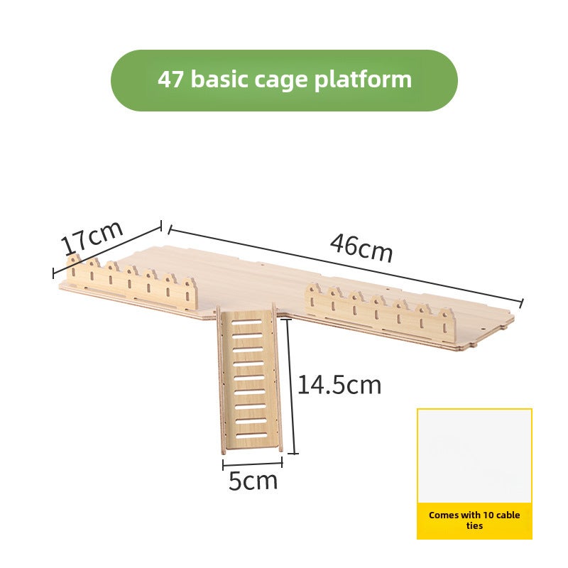 Hamster Apple Branch Fence Landscaping Toy Climbing Ladder Golden Bear Cage Decoration Escape Furniture Grinding Bar FenceDedicated for long platform 47 foundation cage Dedicated for long platform 47 foundation cage