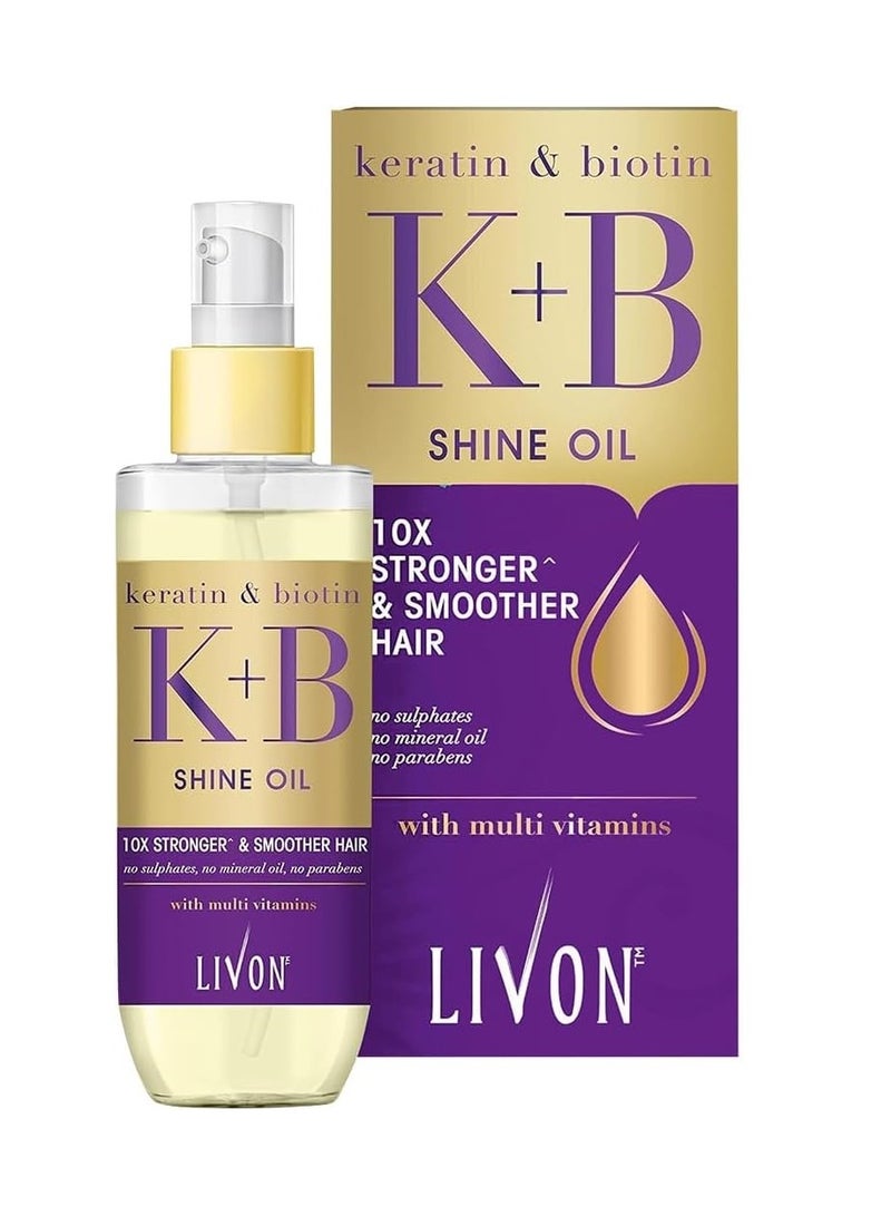 Livon Keratin and Biotin Hair Shine Oil 100ml