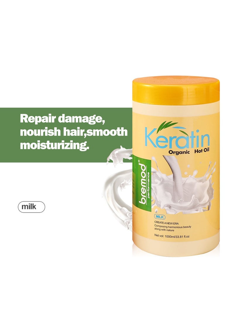 Performance Keratin Organic Hot Oil - Milk 1000ml