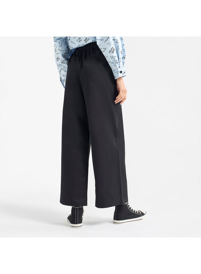 Solid Cargo Pants with Pockets