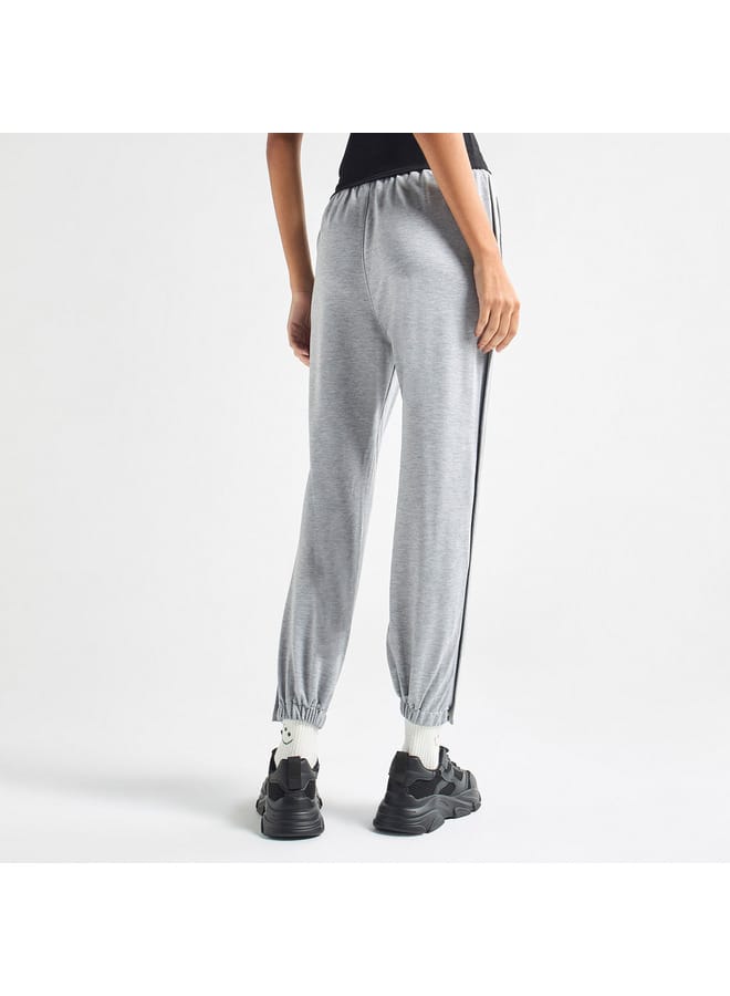 Solid Joggers with Drawstring Closure and Pockets