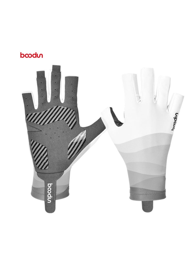 Outdoor Fishing Half Short Finger Breathable Anti Slip Gloves