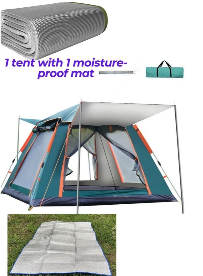 1 Auto Pop-up Tent with 1 Moisture-Proof Mat